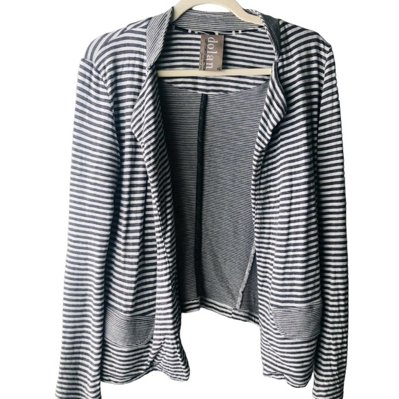 Anthropologie Size XS Dolan Left Coast Striped Open Front Cardigan Sweater Knit - Picture 1 of 7